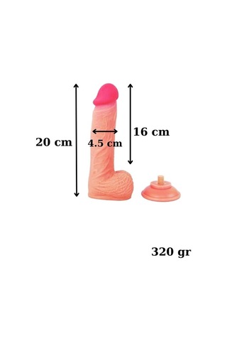 River World Kıkırdaklı Dildo Ultra Realistik 20 Cm