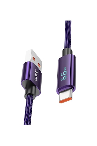 Hoco. U125 1.2m Benefit Usb To Type-c Şarj Data Kablosu - Mor