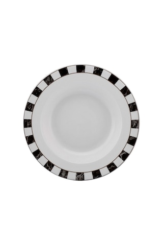 Karaca Damalı Porselen Çukur Tabak 22 cm
