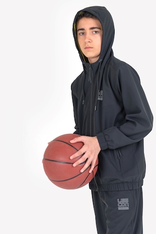 Lescon Siyah Çocuk Fermuarlı Kapüşonlu Sweatshirt 23n-3139 Siyah
