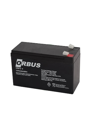 Orbus Orb12-9 12 Volt 9 Amper Kuru Akü 150x65x90 Mm