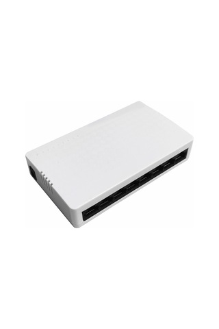 Xindoker 8 Port Ethernet Anahtarı - 10/100m Otomatik Uyumlu Rj45 Portları - Geniş Voltajlı Besleme - Düşük Tüketim - Etkin Soğutma - Avrupa Standartı