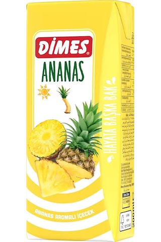 Dimes Ananas Aromalı İçecek İçecek 200 Ml X 27 Adet