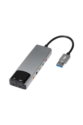 Usb 7.1 Kanal Harici Ses Kartı 5.1 S/pdıf Optik Giriş Çıkış 3.5mm