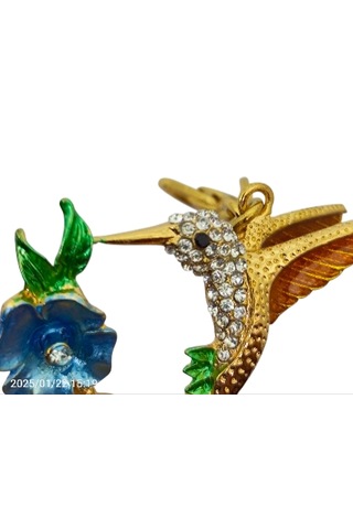 3d Dore Taşlı Sinek Kuşu Anahtarlık Lux