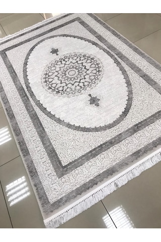 Merinos Halı Elegance 73941 097 Serisi Akrilik Salon Oturma Yatak Odası Halısı Gri