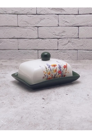 Rosenberg Krem Peynir İçin Kapaklı Seramik Tereyağı Kabı 205333254 Sütlü