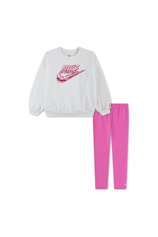 Nike Nıke Fleece Crew Flare Leggıng Kız Çocuk Tayt&sweatshirt Takım 36p286 Afn