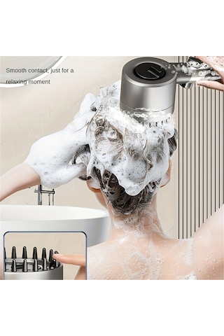 Vkemall C Gri Filtreli Duş Başkanı, 3 Modlu Ayar, 22 Masaj Şeridi, Su Durdurma Düğmesi, Yüksek Kaliteli Pp Filtre, Kolaysan Kurulum Gri