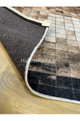 Salerno Çamaşır Makinesinde Yıkanabilir Kilim Halı Hs1039 Çok Renkli
