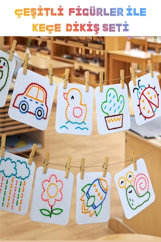 Keçe'den 10 Adet El İşi Dikiş Kiti Desenli Kolay ve Eğlenceli Hobi Eğitici Öğretici FİGÜR 1