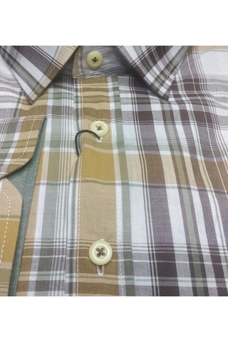 Erkek Büyük Beden Battal Boy Uzun Kol Klasik Kesim Ekose Gömlek (541619456)-4Xl-Karışık Çok Renkli