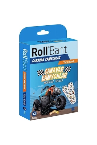Roll Bant Yara Bandı Canavar Kamyonlar 12'li