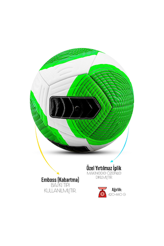 Telvesse Futbol Topu Ft501 Flight Dayanıklı Sert Zemin Halı Saha Futbol Topu No:5 Çok Renkli