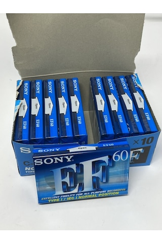 SONY EF60 BOŞ TEYP KASETİ 10'LU PAKET