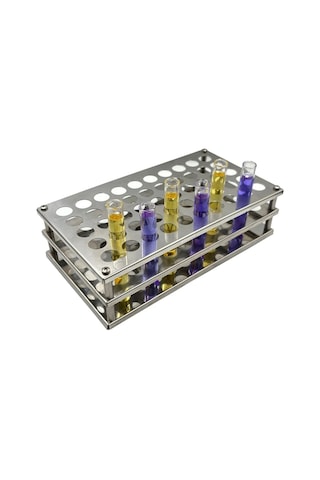 Borox Tüp Standı 50 Tüplük Tüp Standı Paslanmaz Çelik 13 MM