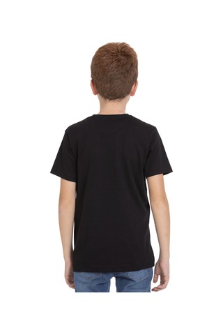 Zaytoon Unisex Çocuk Kısa Kollu Yan Renki Kübbet'ü Sahra Nakışlı Tişört Siyah