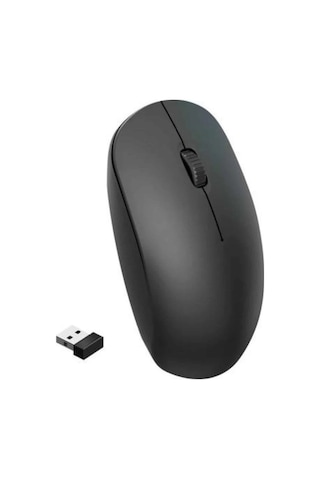 Mey İthalat Ergonomik Tasarım Kablosuz Siyah Mouse Hassas Uzun Ömürlü Mey İthalat Ergonomik Mouse