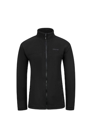 2as Chestert Erkek Tam Fermuarlı İnce Polar Sweatshırt Siyah 2aschestfbm24-0924 Siyah