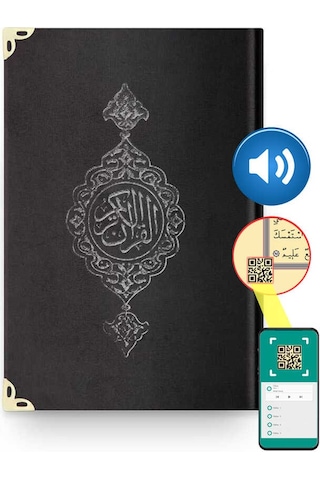Çanta Boy Kadife Kur'An-I Kerim (Siyah. Yaldızlı. Mühürlü) N11.1393