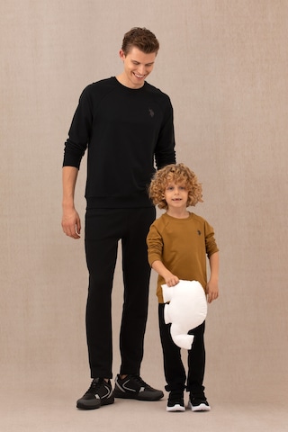U.s. Polo Assn. Erkek Siyah Sweatshirt 50274090-vr046 Siyah Siyah