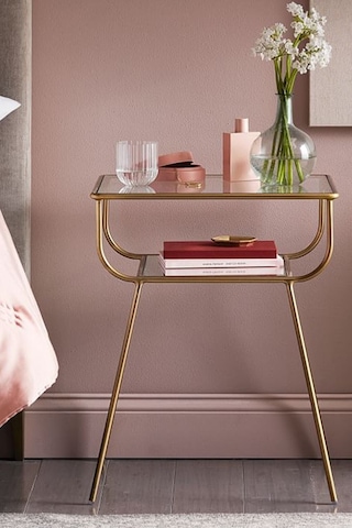 Enc Home Geyik Yan Sehpa Altın