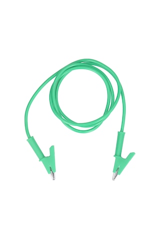 Suofeng Yeşil Silikon Kaplı Akü Test Kablosu - 10mm Açılım, 20a 3000v, Bakır Krokodil Klipsi, Araç Elektrik Testi