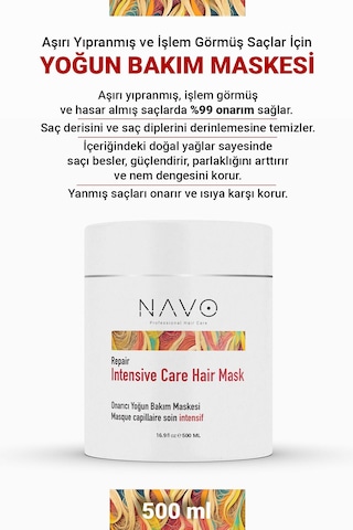 Yıpranmış Saçlar Için Onarıcı Yoğun Bakım Saç Maskesi / Intensive Care Hair Mask