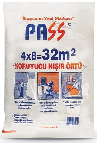 Pass Eşya Boya Koruyucu Hışır Örtü 10 M2