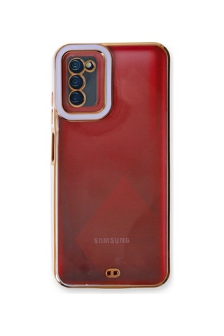 Gees Global Samsung Galaxy A03s Kılıf Liva Lens Silikon - Lila Gbzs