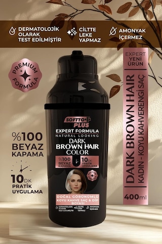 Expert Woman Beyaz Kapatıcı Şampuan Koyu Kahve Saç Boyası Amonyaksız Doğal Görünüm Diğer