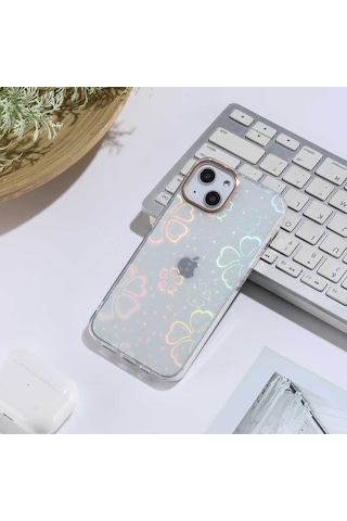 Apple Uyumlu iPhone 13 Kılıf Zore Sidney Desenli Sert Kapak (541619368)