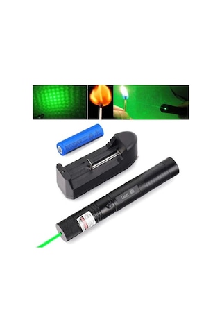 YEŞİL LAZER BÜYÜK ÇOCUK KİLİTLİ ŞARJLI ÇİZGİLİ LAZER Yeşil