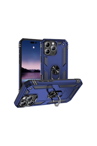 Zore Apple Uyumlu iPhone 16 Pro Max Kılıf Msra Vega Kapak-mavi Mavi