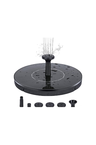 Ximistore9 Güneş Enerjili Bahçe Çeşmesi - 50cm Yükseklik, 18cm Pompa, Çok Kristalli Güneş Paneli, Sessiz Çalışma