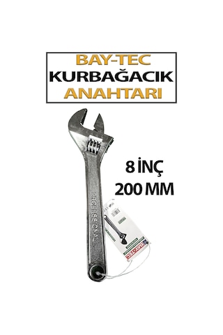 İngiliz Anahtarı Kurbağcık 8 İnç Bay-tec