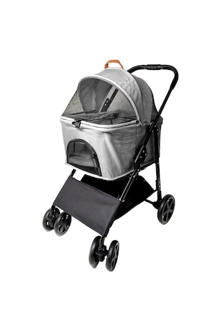 Zampa Albon Kedi & Köpek Arabası Gri 53x77x100 Cm