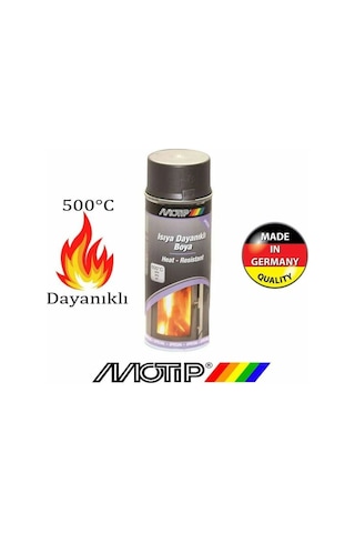 Motip Isıya Dayanıklı Sprey Boya 500 Cc Antrasit Gri 400 Ml