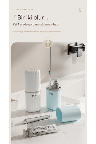 Taşınabilir Diş Fırçası Saklama Kutusu-yeşil Yeşil