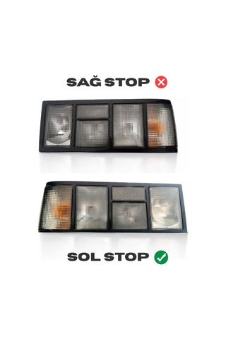 Tofaş Doğan Şahin Sol Stop Lambası Slx Uyumlu Arka Stop Farı Füme Komple Sol