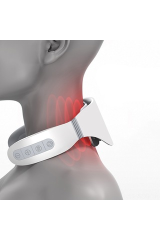 Springsun Taşınabilir Boyun Masaj Aleti - Isıtmalı, 5 Modlu, 18 Seviyeli Şarj Edilebilir Boyun Masaj Cihazı