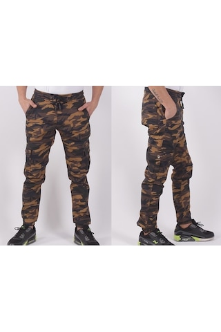 Bel-Paça Lastikli,Cepli Kamuflaj Pantolon-91000-1