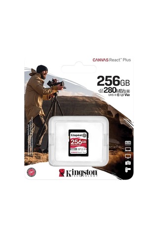 Kingston 256g Sdxc Canvas React Plus 280-150 Mb/s