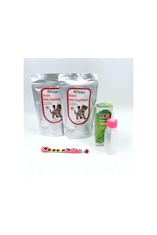 Perry Yavru Kedi Süt Tozu 2 Adet + Biberon 60 ML + Boyun Tasması