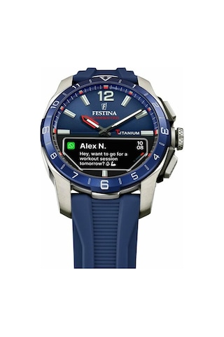 Festına F23000/1 Connected D Blue Erkek Kol Saati Gri - Lacivert