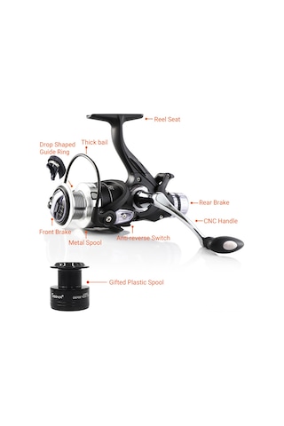 Ranyeek Coonor Lj Çift Frenli Metal Plastiği Makineli Olta Makinesi Lj3000-lj6000 Seçenekli