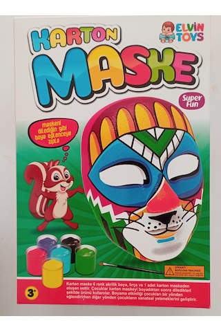 Elvin Toys Karton Maske Boyama Seti