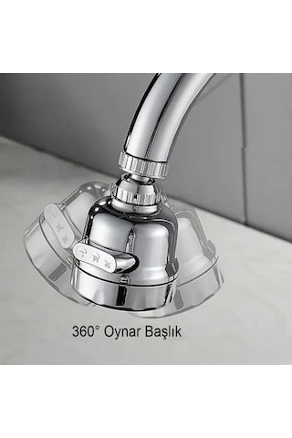 Sn-27115 3 Kademeli Tasarruflu Musluk Başlığı 360 Derece Belirtilmemis