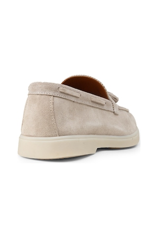 Deery Erkek Hakiki Süet Bej Püsküllü Loafer - 02027mbejc01