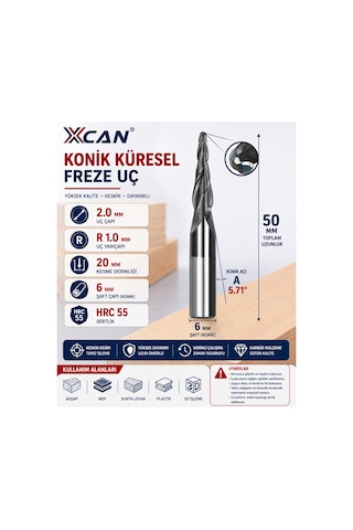 Küresel Konik Cnc Freze Ucu 2 Mm R1 6 Mm Şaft 3d Oyma Ve Gravür Küresel Konik Cnc Freze Ucu 2 Mm R1 6 Mm Şaft 3d Oyma Ve Gravür